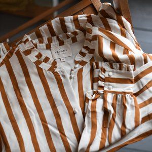Sezane Cuzco Shirt Silk Ruffle